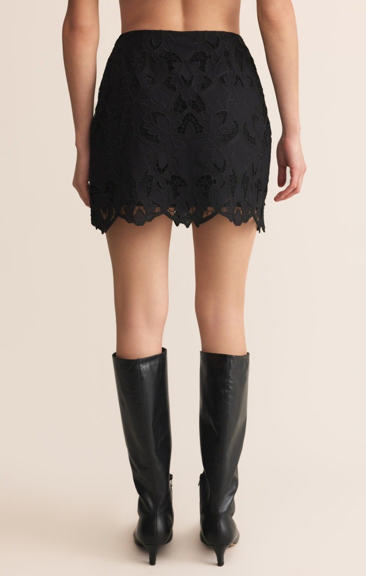 Siren Lace Mini Skirt Black - Z Supply | Olivia Clare Boutique