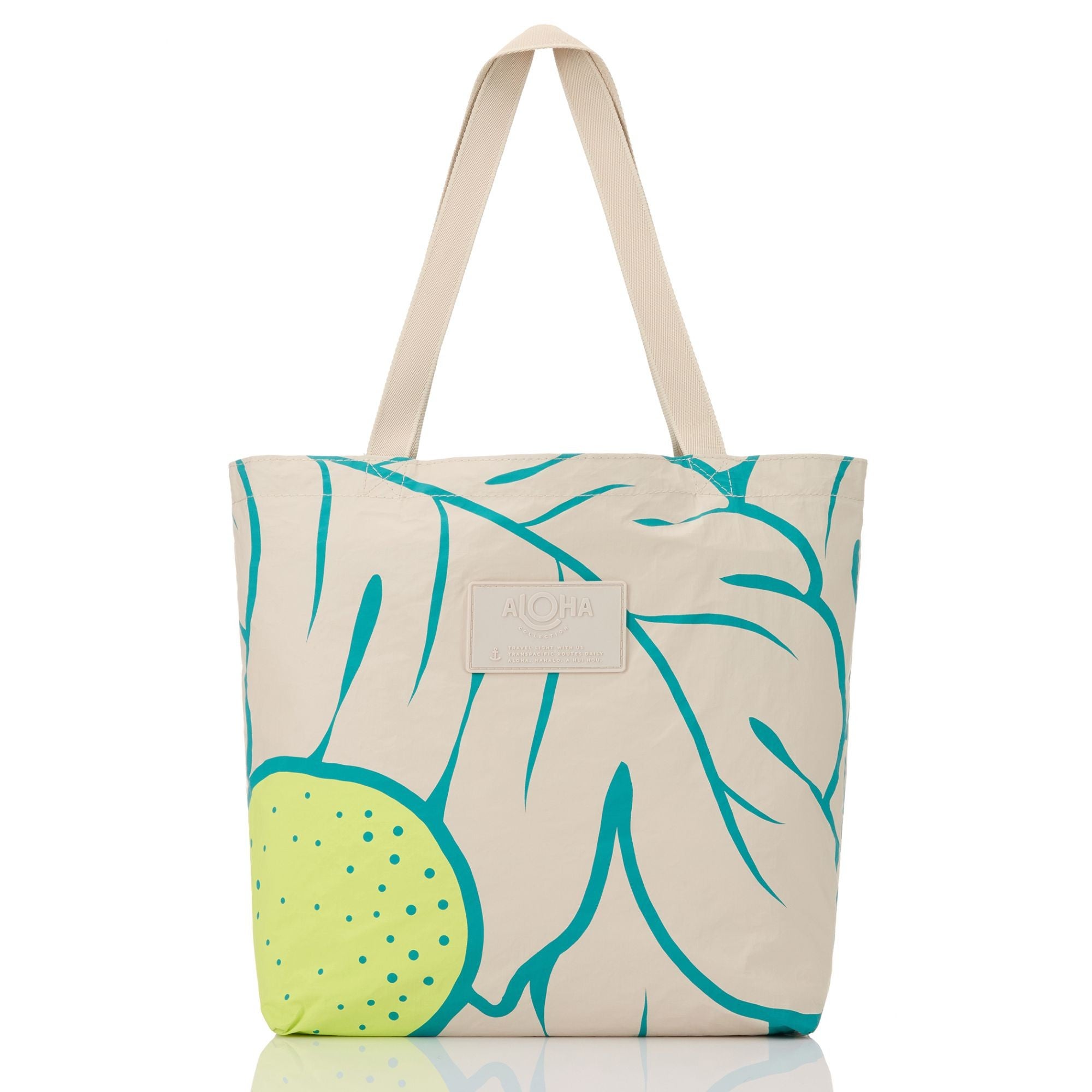 ALOHA Collection Ulu Nui Reversible Tote - Dark Teal/Sandstone