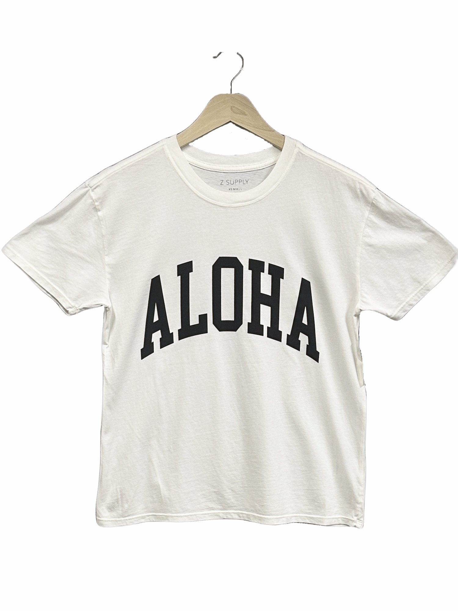 ALOHA Boyfriend Tee (Sea Salt) - Z Supply | Olivia Clare Boutique