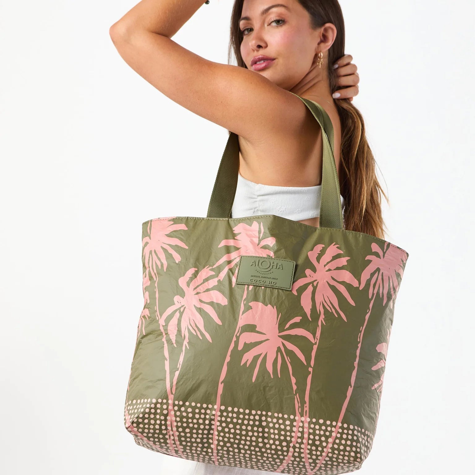 ALOHA Collection X Coco Ho Paumalu Day Tripper Tote - Olive | Olivia Clare  Boutique