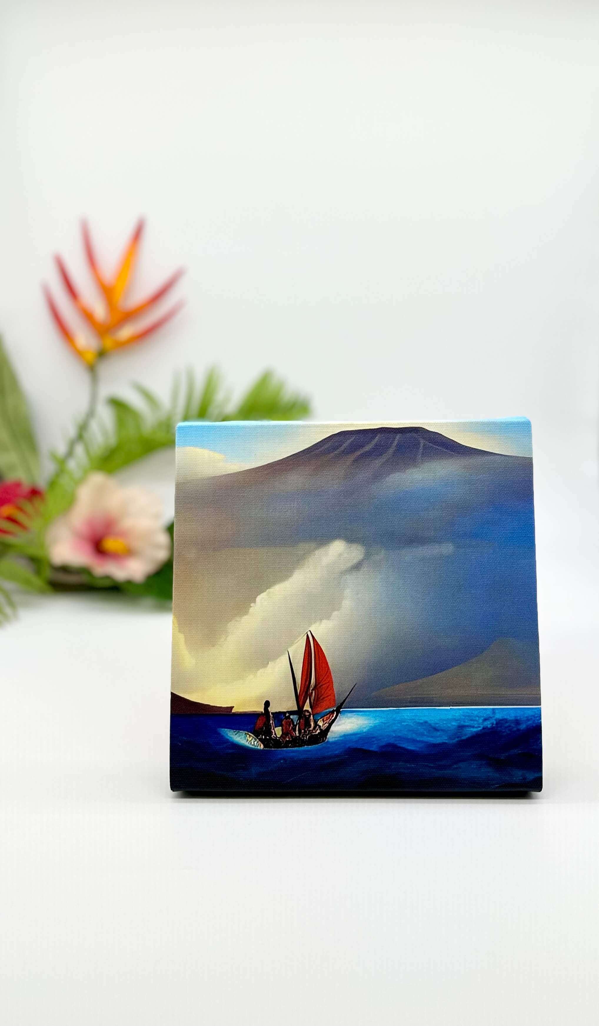 8x8 Canvas Print - Polynesian Fishermen