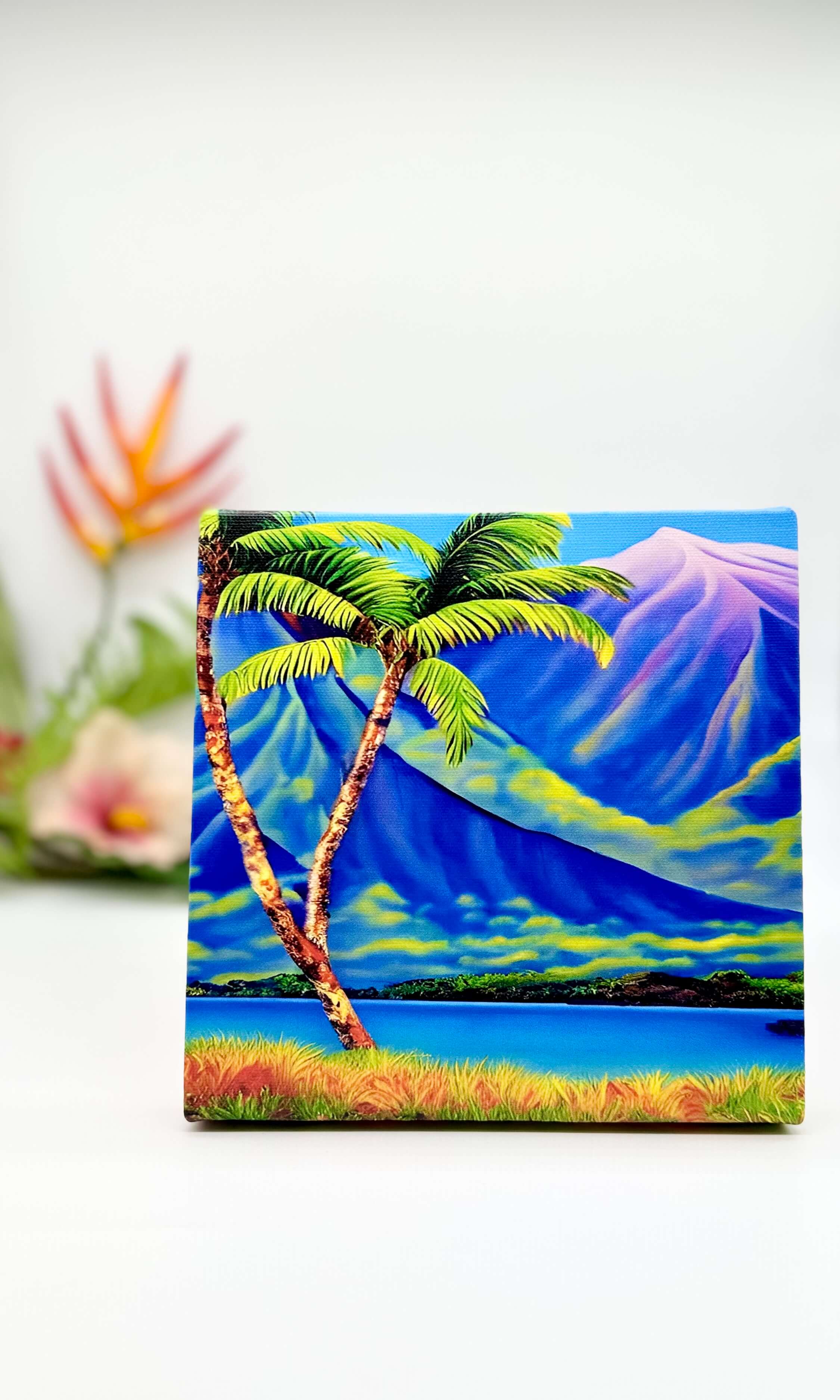 8x8 Canvas Print - Mountain and Ocean Bay